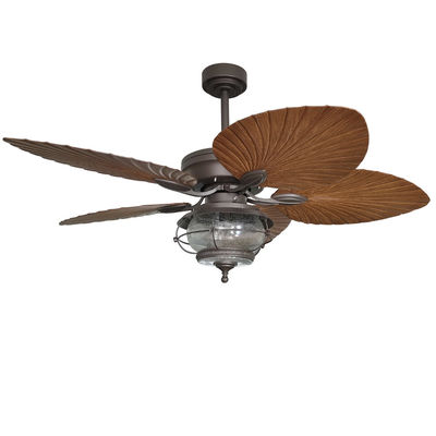 52 Zoll wasserdichtes Deckenventilator mit Licht 5 ABS-Klingen Wettersicherheit Deckenventilator