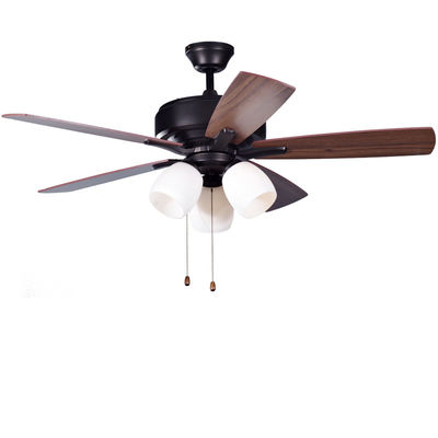 Klassischer Antike Messing Deckenventilator mit leichten Zugketten AC Motor