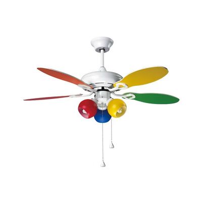 42 Zoll ultra leise Deckenventilator mit 5 bunten Sperrholzblättern