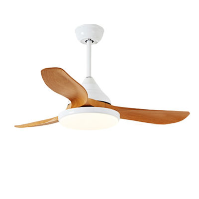 Weißbraun 3 Klingen 52 Zoll Deckenventilator mit Licht und Fernbedienung