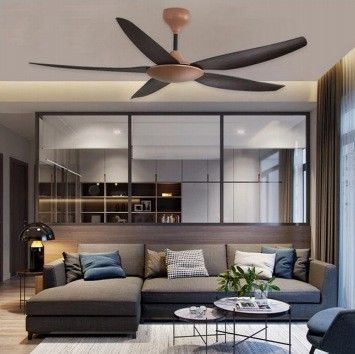 Eisenblätter Moderne LED-Deckenventilator 55 Zoll Deckenventilator mit Licht
