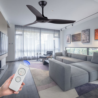 ABS Blade amerikanische Deckenventilatoren Wohnzimmer Schwarz 52 Zoll Deckenventilator
