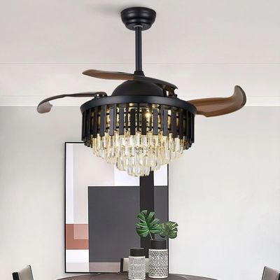 Moderner 42 Zoll hochwertiger Smart Ceiling Fan DC Motor mit Licht