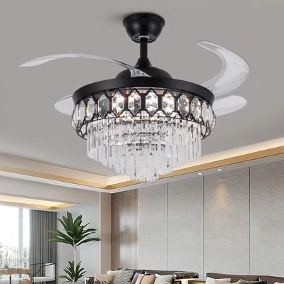 42 Zoll hohe Qualität Crystal Smart Deckenventilator Gleichstrommotor für Wohnzimmer