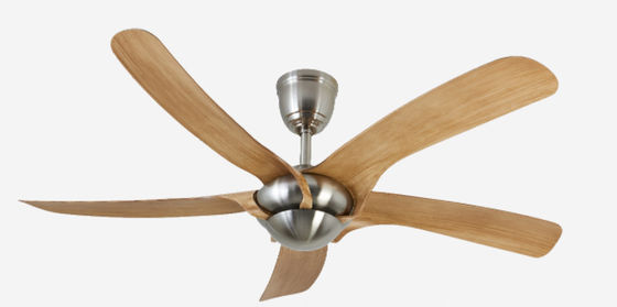Silber ECO Europäische Deckenventilatoren 52in Energieeffiziente Deckenventilatoren