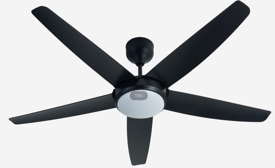 56 Zoll moderner LED-Deckenventilator DC-Motor Fernbedienung mit Licht für das Wohnzimmer
