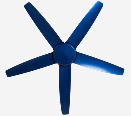 Moderne blaue 56 Zoll Gleichstrom-Motor-Deckenventilator Fernbedienung ohne Licht für das Wohnzimmer