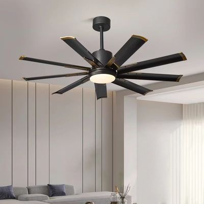 60 Zoll große Lagerhausdeckenventilatoren Gleichstrommotor mit Fernbedienung