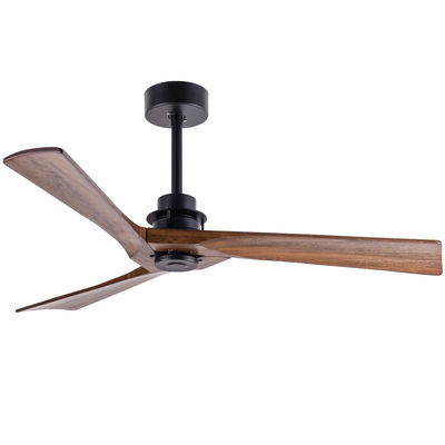 Dekorierter 3-Blatt-Holzdeckenventilator mit Licht und Fernbedienung