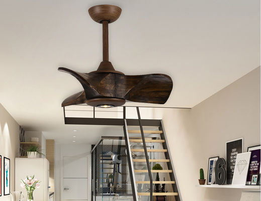 Braun 24 In Massivholz Deckenventilator Modernes Geräuscharm für Schlafzimmer