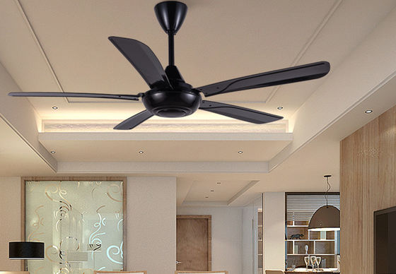 56 Zoll ABS Schwarzer Deckenventilator Geräuscharm mit Fernbedienung