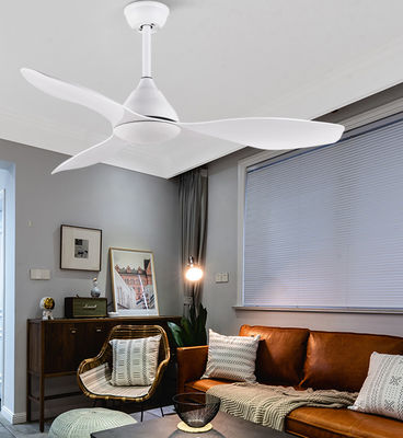 Weißer 48-Bad-Deckenventilator mit leichten 3-ABS-Klingen