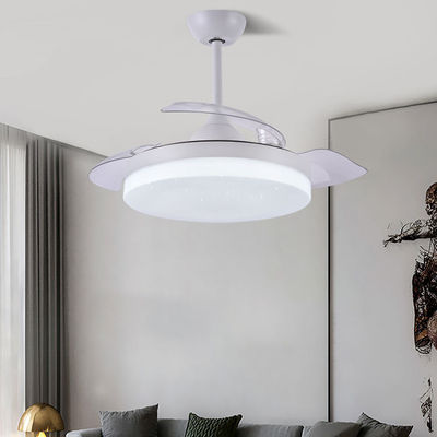3 Farbverstellbarer Kronleuchter Deckenventilator Lampe 36 Zoll Fernbedienung Unsichtbarer Deckenventilator mit Licht
