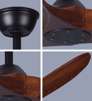 Dekorative 60In ECO-Ventilatoren 3 Blade Holz Deckenventilator mit Licht