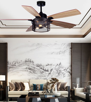ECO 52In amerikanische Deckenventilatoren Sperrholzblätter Fernbedienung Deckenventilator mit Licht