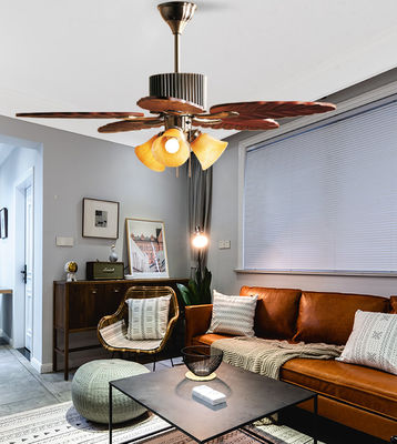 5 Klingen 52in Massivholz Deckenventilator mit echten Holzklingen