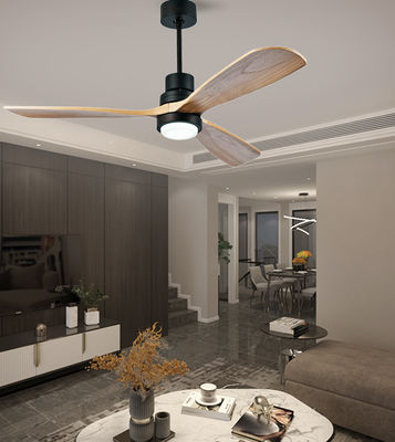 Schlafzimmer Massivholz Deckenventilator mit Licht 52in Moderne Holz Deckenventilator