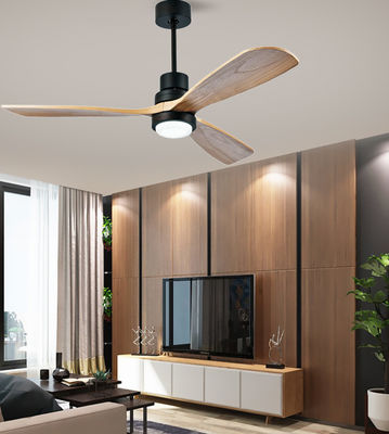 Schlafzimmer Massivholz Deckenventilator mit Licht 52in Moderne Holz Deckenventilator