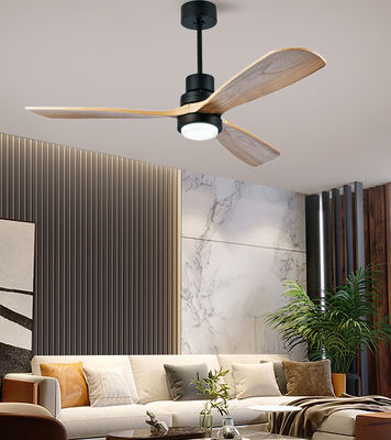 Schlafzimmer Massivholz Deckenventilator mit Licht 52in Moderne Holz Deckenventilator