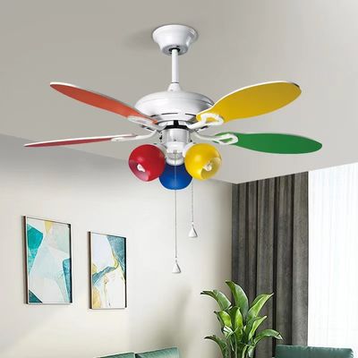 42 Zoll ultra leise Deckenventilator mit 5 bunten Sperrholzblättern