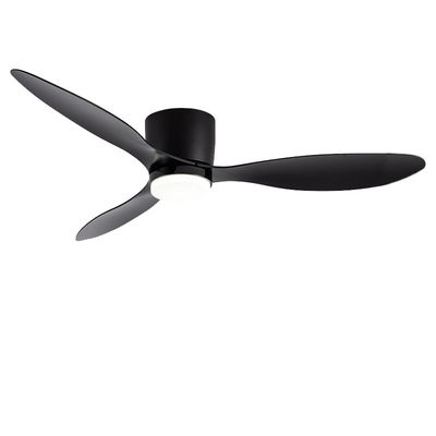 Schwarzer 52 Zoll-Hugger-Deckenventilator ABS