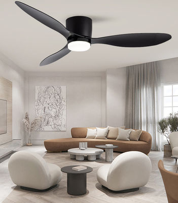 Schwarzer 52 Zoll-Hugger-Deckenventilator ABS