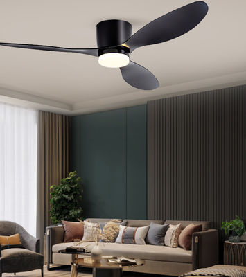 Schlafzimmer Hängende Deckenventilator mit Licht Schwarz Drei Klingen Deckenventilator