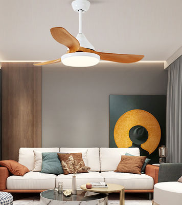 Weißbraun 3 Klingen 52 Zoll Deckenventilator mit Licht und Fernbedienung