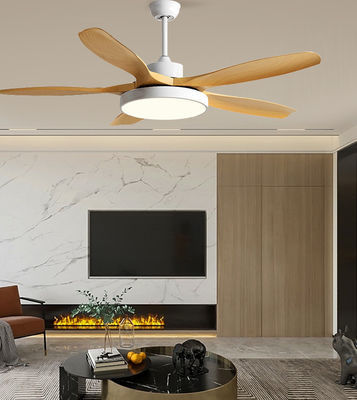 Braun 5 ABS Blades DC Deckenventilator Moderne Deckenventilatoren mit Lichter und Fernbedienung