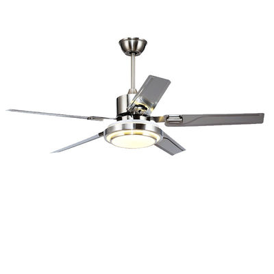 Silber 52in DC Motor Deckenventilatoren mit Lichtern / 5 ABS Blades