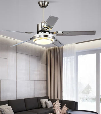 Silber 52in DC Motor Deckenventilatoren mit Lichtern / 5 ABS Blades
