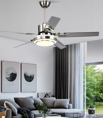 Silber 52in DC Motor Deckenventilatoren mit Lichtern / 5 ABS Blades