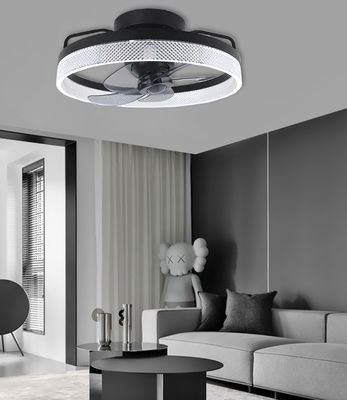 Schwarzer Kronleuchter Blattloser Deckenventilator Niedriger Lärm Deckenventilator