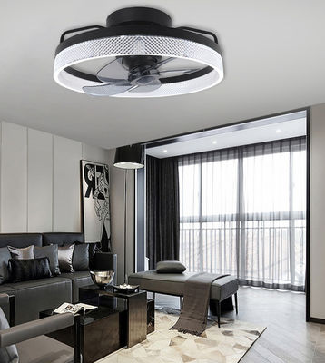 Schwarzer Kronleuchter Blattloser Deckenventilator Niedriger Lärm Deckenventilator