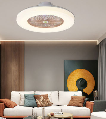 Weißer Hängender Deckenventilator mit Licht Rückziehbarer Kronleuchterventilator