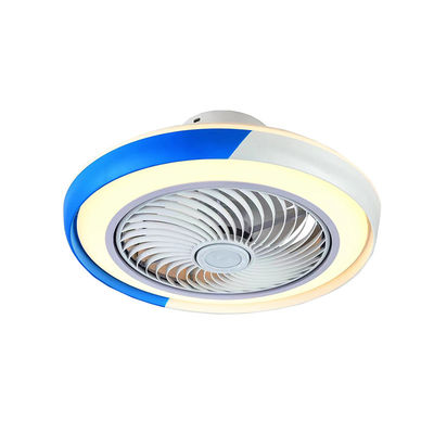 Blau-Weiß-Kristall-Deckenventilator 42in Leuchterventilatoren mit Licht
