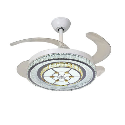 Weißer 42in blattloser Klappdeckenventilator mit leichten Gleichstrommotoren
