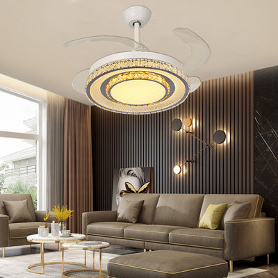 Smart Control Klappventilator mit Klingen Deckenventilatoren mit Lichtern und Rückziehblades