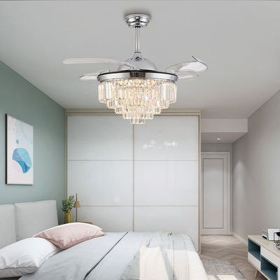 Glasklappblätter Deckenventilator mit Licht und Fernbedienung